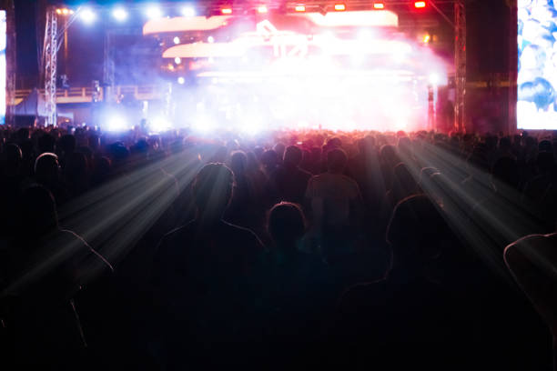 istock Group of people having fun at music concert 1127722010