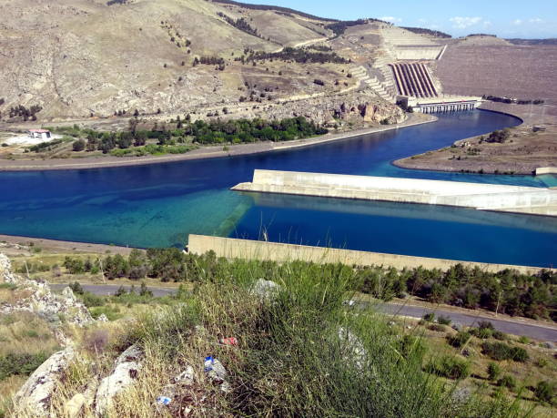 istock Dam on the Euphrates river in Kurdistan (Turkey) 1127726167