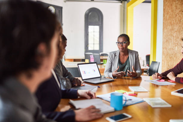 istock Business team having a brainstorming meeting 1127726436