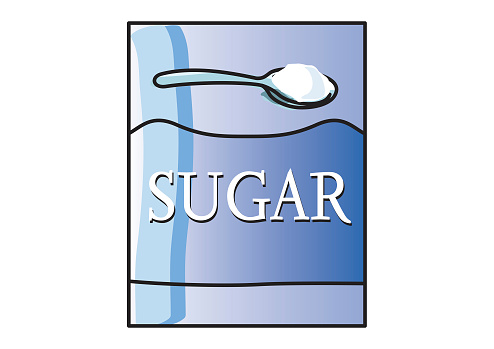 Box Of Sugar Cartoon Generic Illustration Stock Illustration - Download  Image Now - Cartoon, Design, Flat Design - iStock