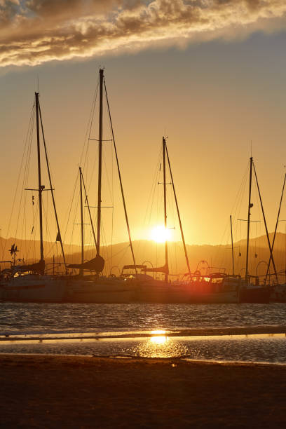 istock Beautiful sunset light over the mediterranean ocean 1127729669