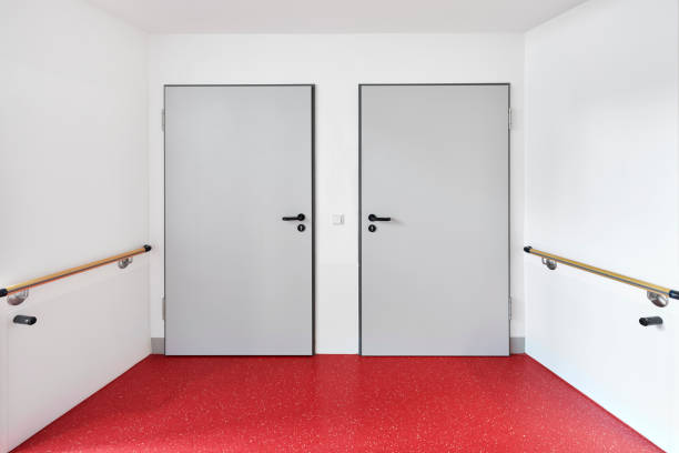 istock hospital room door two floor red 1127734809