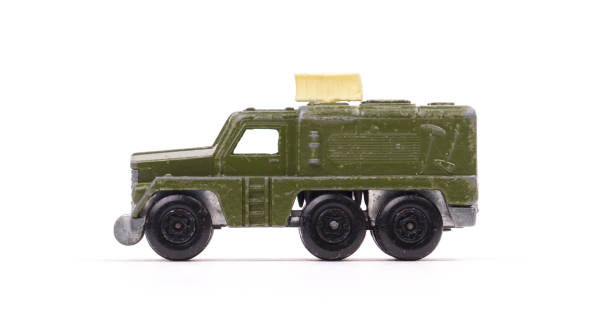 istock Green metal toy car 1127736359