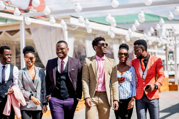 istock african style in clothes. happy afro youth 1127740552