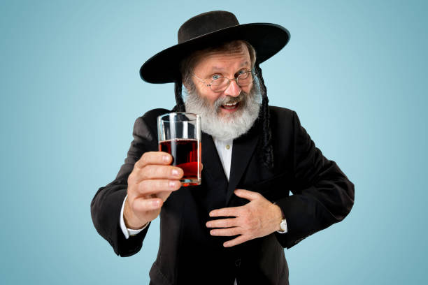 シニア正統派の hasdim 古いユダヤ人の人の肖像画 - judaism jewish ethnicity hasidism rabbi ストックフォトと画像