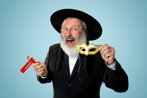portrait d’un hasdim orthodoxe senior homme juif - judaism jewish ethnicity hasidism rabbi photos et images de collection