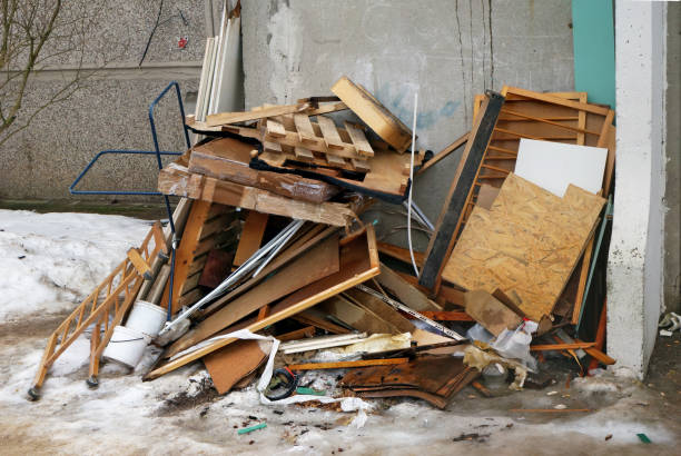 istock Boards and old furniture at the garbage dump 1127748441