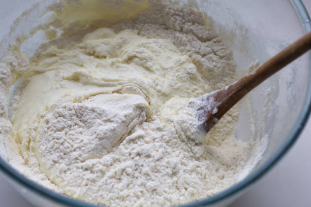 istock dough for cheesecake pancake from cottage cheese 1127750373