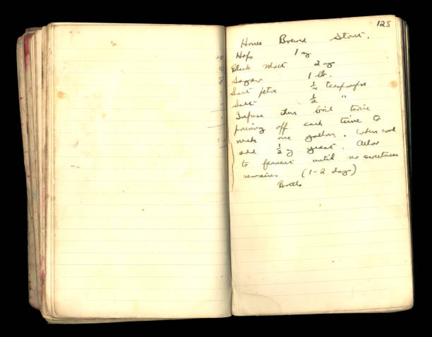 istock Recipe for home brewed stout from a pharmacist's notebook 1127751728