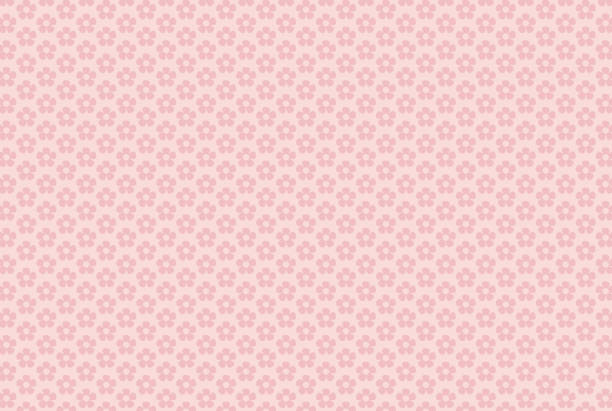 istock Background with little flowers in darker pink color 1127757758