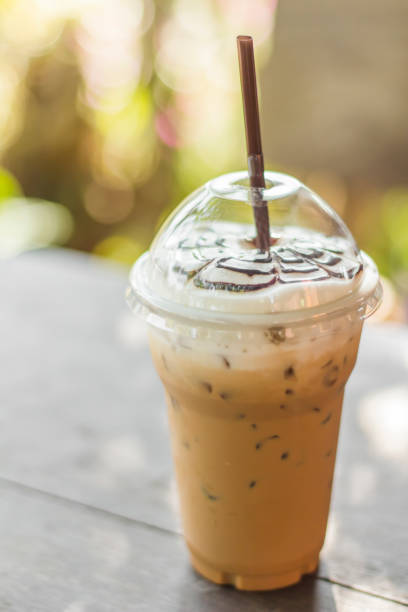 istock Iced Latte with foamed milk on top 1127758542