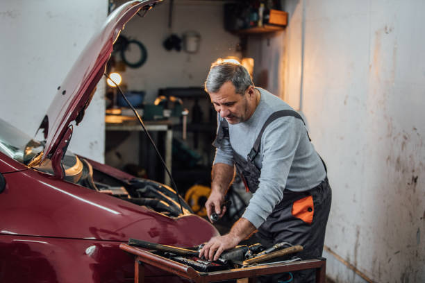 istock Mechanic repairing a car 1127759281