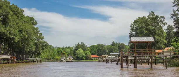 Panorama of the Tigre Delta near Buenos Aires, Argentina