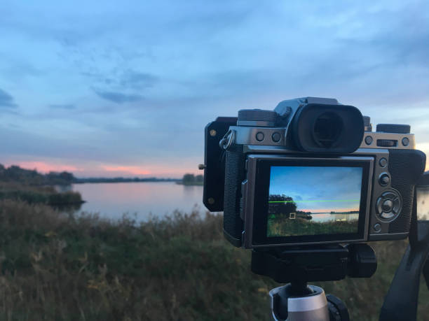 istock Photographing the sunset at the river IJssel during springtime 1127765143