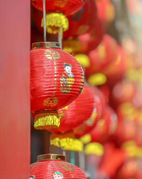 istock Chinese new year lanterns in chinatown. 1127768063