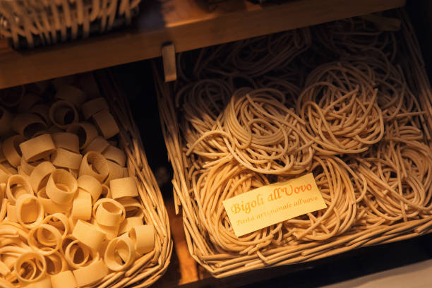 These pasta are originated in Toscany, Italy. Pappardelle are long stripes of pasta, and comes from the Italian verb pappare, or to eat.
