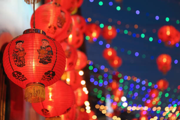 istock Chinese new year lanterns in chinatown. 1127768126