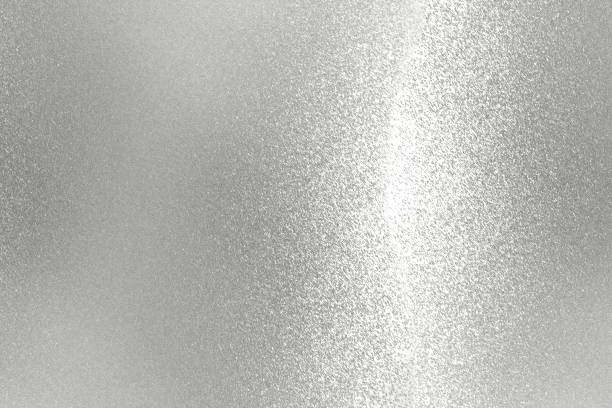 Texture of silver scratches metal plate, abstract background