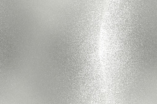 Texture of silver scratches metal plate, abstract background