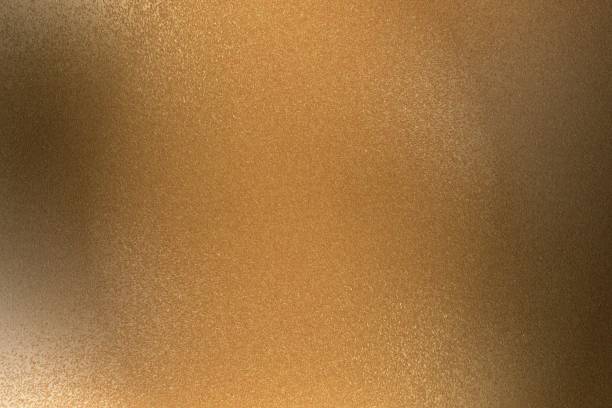 istock Texture of bronze brushed metal plate, abstract background 1127771848
