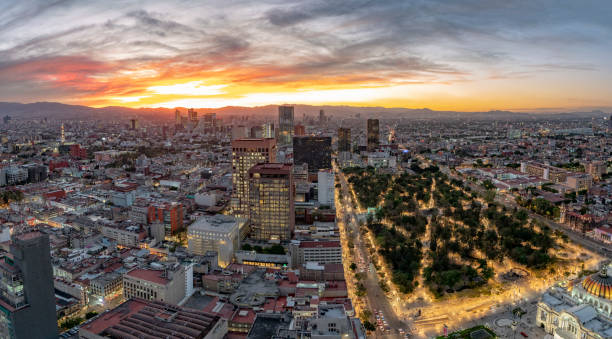 istock Mexico city aerial view panorama 1127774233
