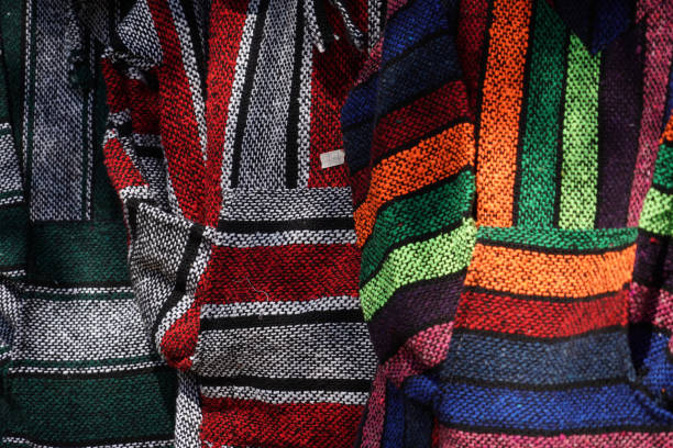 Traditional Mexican dress poncho