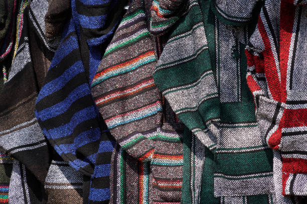 istock Traditional Mexican dress poncho 1127774933