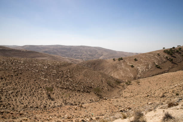 View from Mount Nebo, Madaba, Jordan Landscape view in Jordan mount nebo jordan stock pictures, royalty-free photos & images