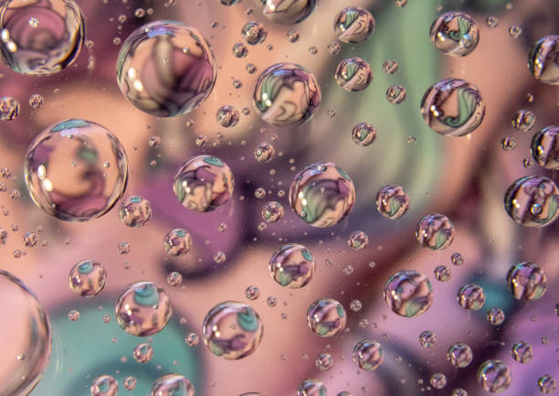 Abstract macro photography in pastel background