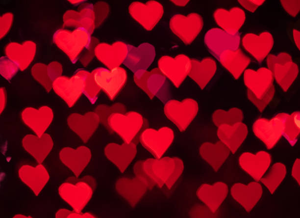 istock Red hearts bokeh as background for Valentine's day. 1127779886