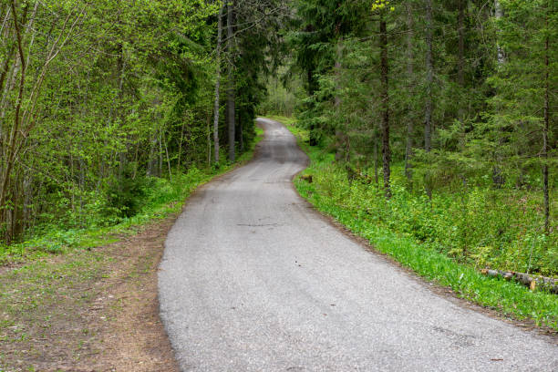 istock empty asphalt road outside city 1127780591