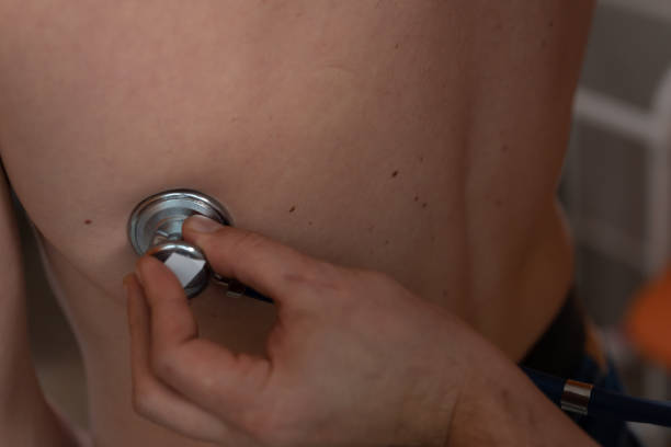 istock Health control. A doctor is using a stethoscope while checking her patients health. 1127788808