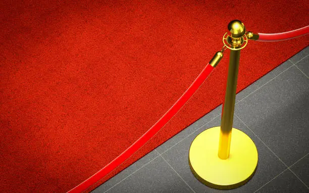 Photo of detail of red carpet
