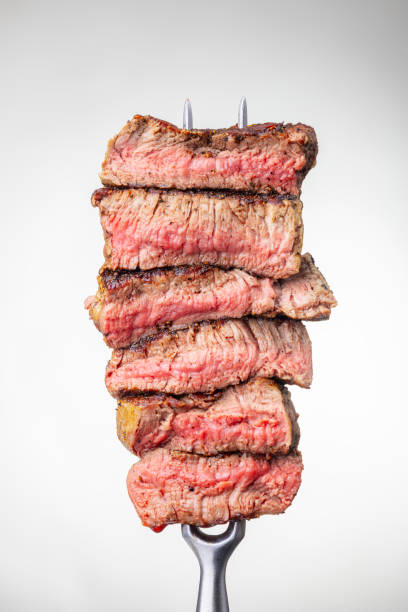 istock slices of a steak on a fork 1127793143