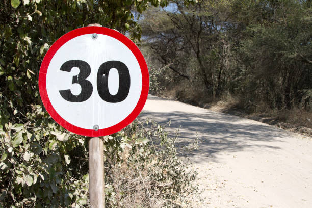 istock 30KM sign road signal 1127794913