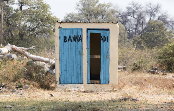 istock Outdoor toilet at a picnic spot 1127795408