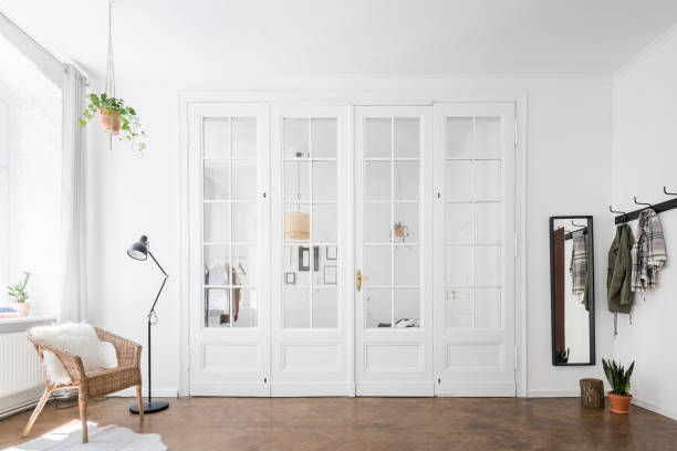 istock Townhouse interior with classic doors 1127806022