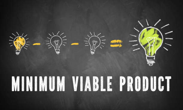 istock blackboard with infographic showing that reducing an idea to a minimum viable product can be better 1127810635