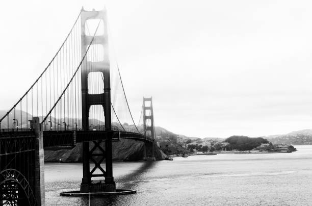 Golden Gate, San Francisco. Black And White.