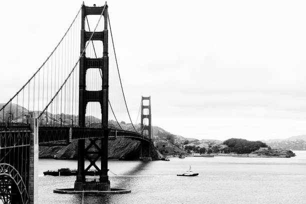 istock Golden Gate, San Francisco. Black And White. 1127811255