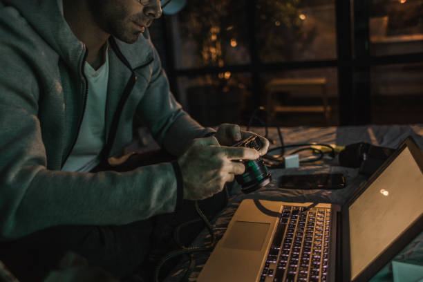 istock Photographer checking the pictures on his camera 1127819304