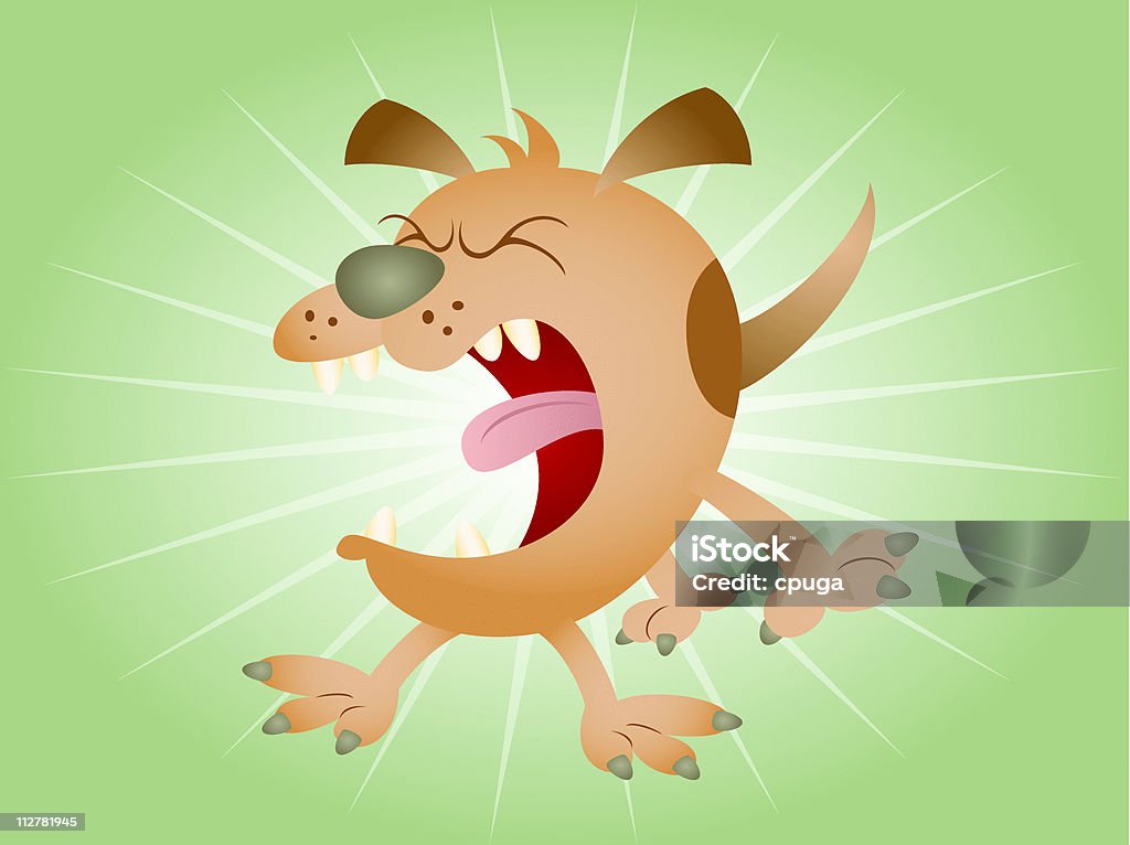 Barking perro de historieta - arte vectorial de Perro libre de derechos