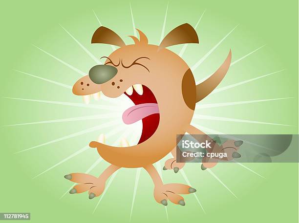 Ilustración de Barking Perro De Historieta y más Vectores Libres de Derechos de Perro - Perro, Ladrando, Gruñir