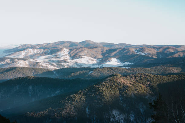 istock Beautiful winter landscape in the mountains 1127822155
