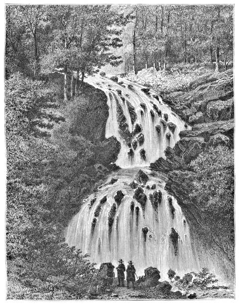 istock La Cascade de Faymont in Le Val-d'Ajol, France - 19th Century 1127823694