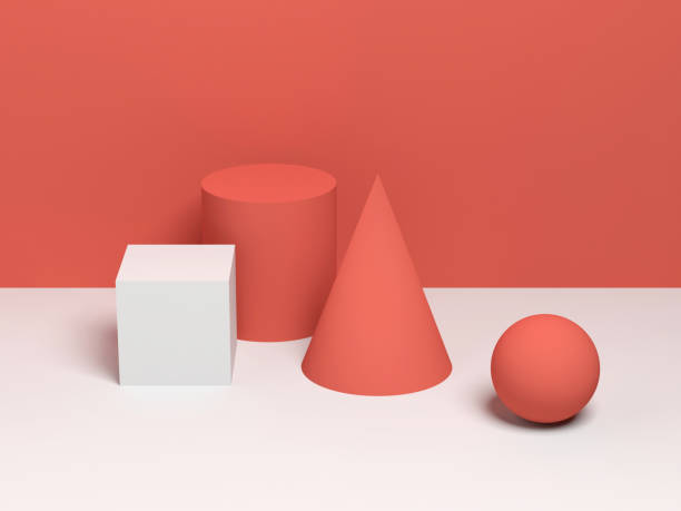 istock Abstract still life with simple geometric shapes 1127826143