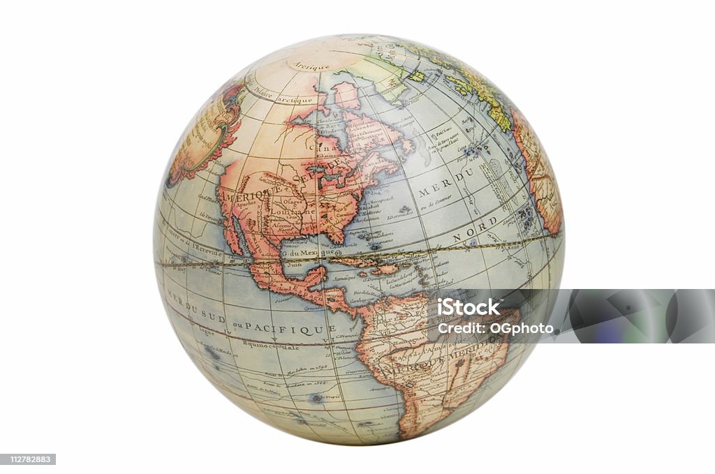 Antique style globe  Globe - Navigational Equipment Stock Photo
