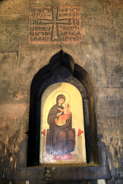 istock Icon of Mary holding Jesus 1127831394