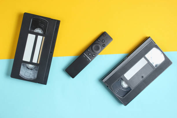 istock Tv remote and video cassettes 1127835614