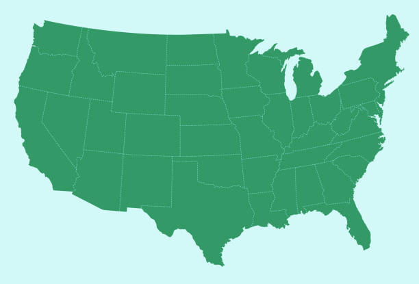 istock United States of America Map 1127836578